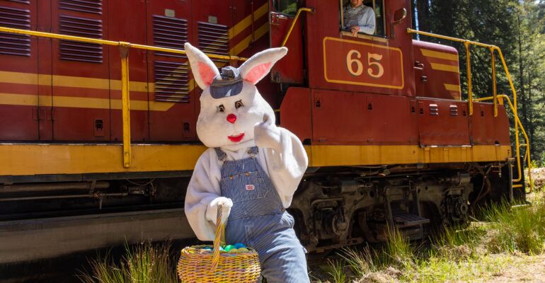 Easter Train Ride from Willits with Easter Egg Hunt