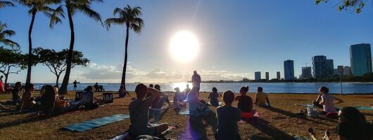 Sunset Yoga Flow at Magic Island
