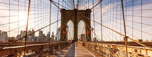 Tour of Brooklyn Bridge at Sunset