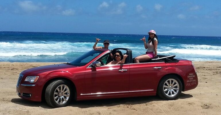 Oahu Luxury Convertible Beach Tour Experience