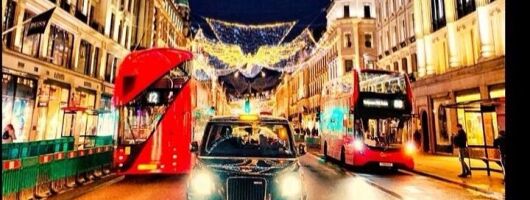London Christmas Lights Guided Tour by Cab