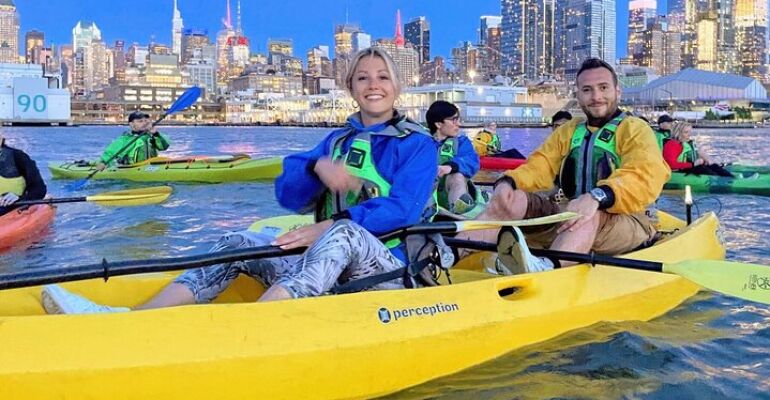 New York City Hudson River Sunset Kayaking