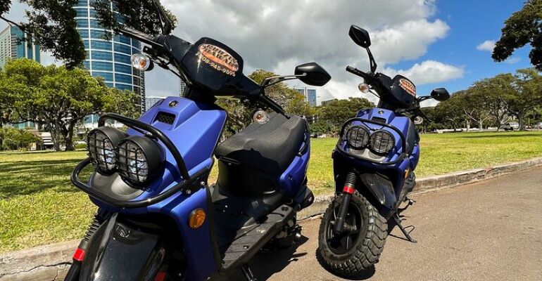 Honolulu Moped Rental and Island Exploration