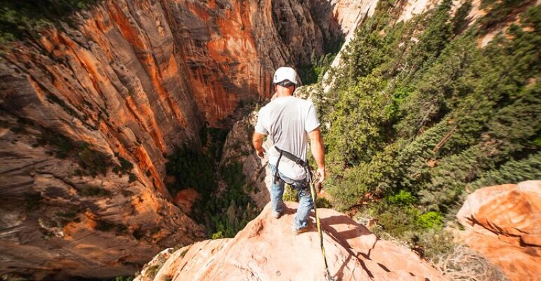 Utah Scenic Above Zion Via Ferrata Adventure