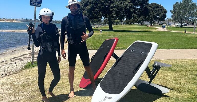 San Diego eFoil Flying Experience Adventure