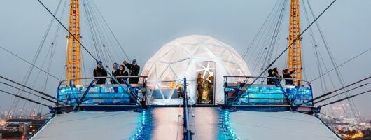 Up at The O2: Snow Globe Climb Experience with Guided Tour