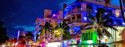 Miami by Night: City and Beach Lights Panoramic Tour