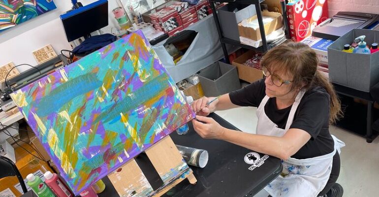 Bronx Abstract Painting Experience Workshop