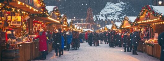 Festive Private Edinburgh, Christmas Market & Botanic Garden Tour