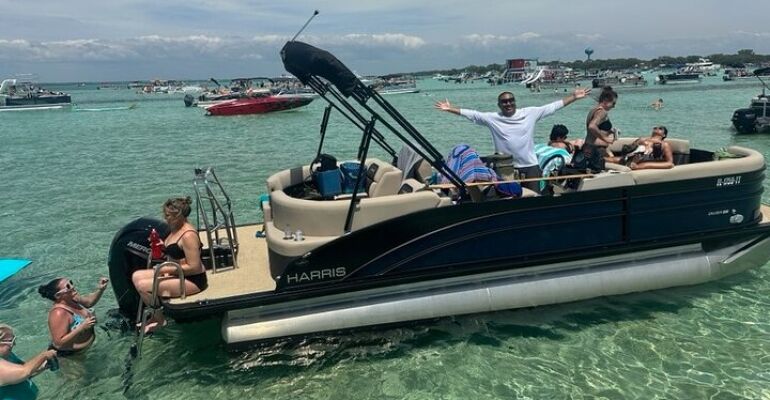 Crab Island Chartered Pontoon Trip Experience