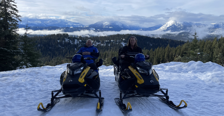 Cascade Mountains Snowmobile Tour from $129