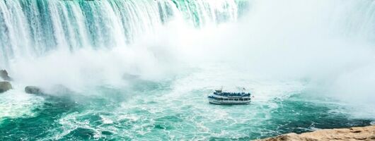 Niagara Falls City Cruise Behind the Falls and Skylon Tower
