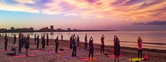 Full and New Moon Beach Yoga