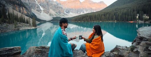 Moraine Lake Sunrise Experience from Canmore or Banff