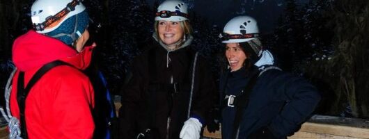 2 Hour Late Afternoon Winter Zipline Adventure