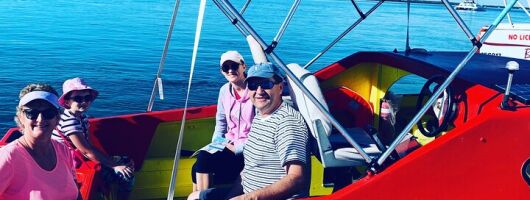 6 Person Half Cabin Boat Rental - 2 hour hire