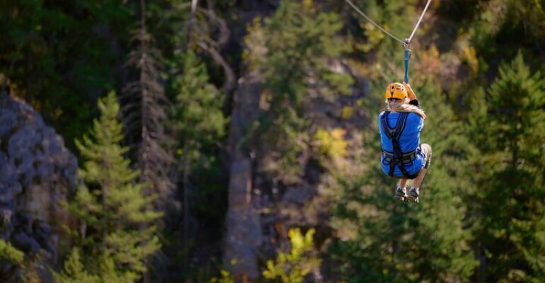 Peachland Zipline Adventure Over Deep Creek