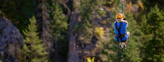 Cross Canyon Zipline Tour in Peachland BC Canada