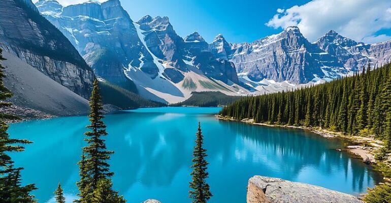 Calgary to Lake Louise and Moraine Tour