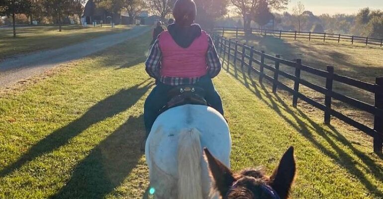 Lexington Horse Riding and Keeneland Experience