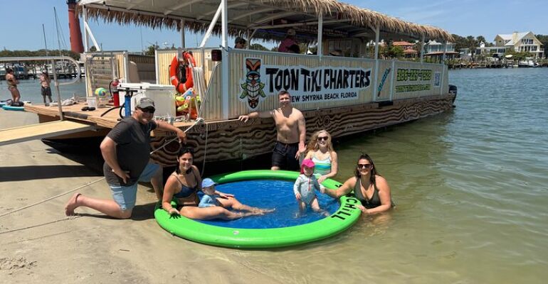 New Smyrna Beach Tiki Party Pontoon Cruise