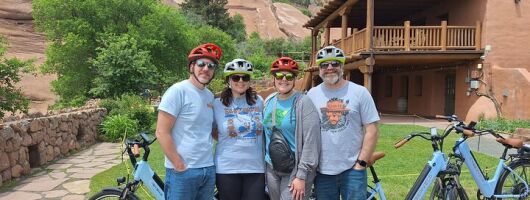 Red Rocks and Golden by Ebike