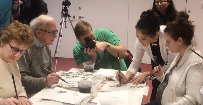 Chicago Chinatown Fan Painting Workshop Experience