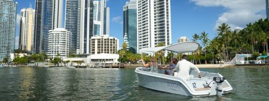 Self-Drive Electric Boat Hire on the Gold Coast