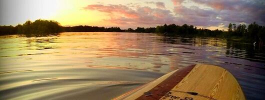 Sunset and Fireworks River Paddle Cruise