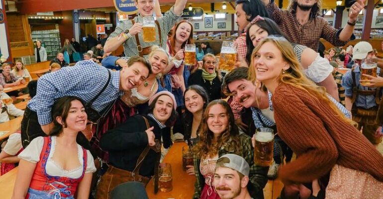 Munich Traditional Oktoberfest Family Celebration