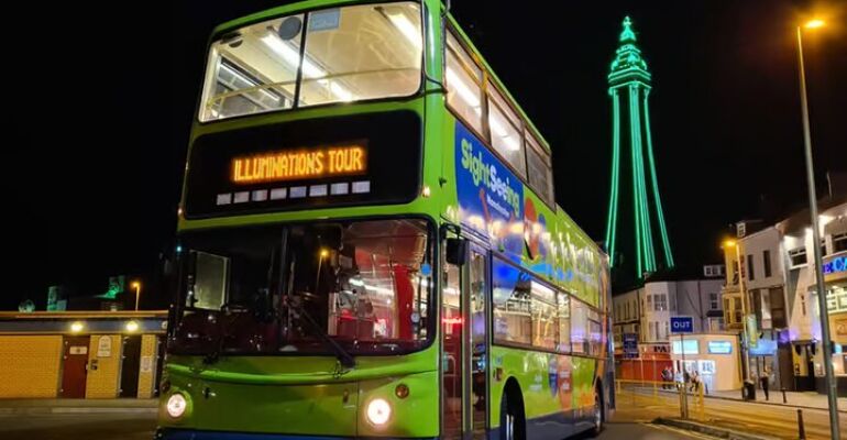 Blackpool Open Top Bus Illuminations Tour