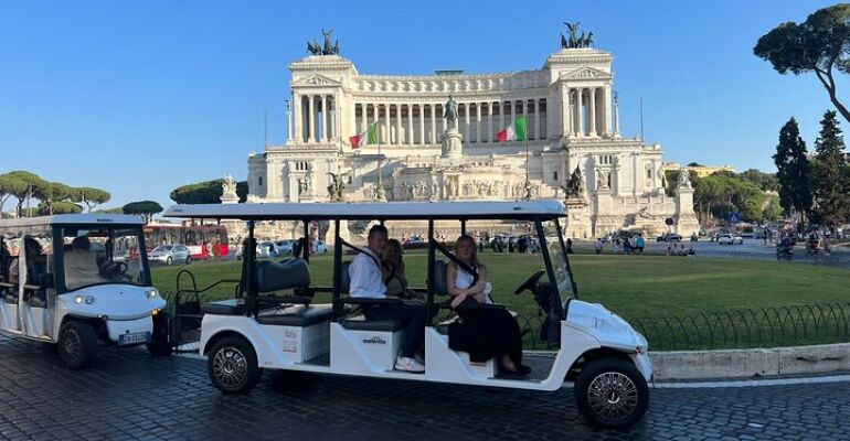 Rome Baroque District Eco-Friendly Golf Cart Tour