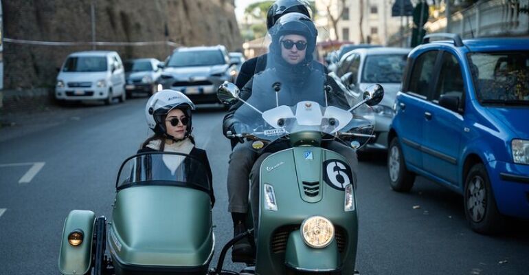 Rome Private Vespa Sidecar Adventure Tour
