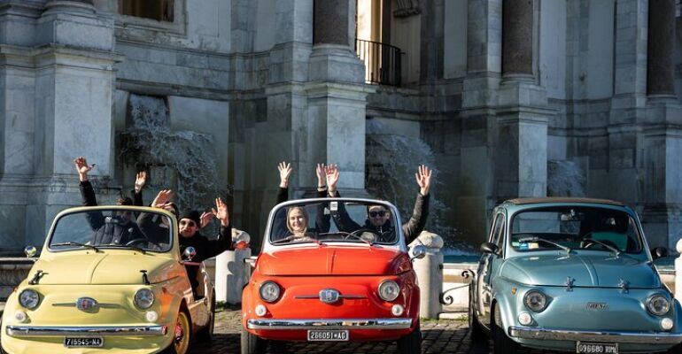 Rome Vintage Fiat 500 Self-Drive Tour