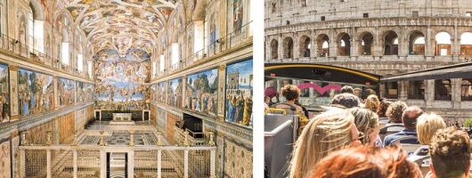 Vatican Museums Entry & One Run Open Bus Combo