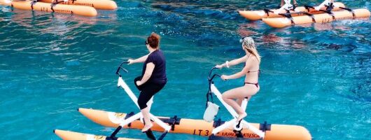 Hydrobike tour with aperitif and dolphins 