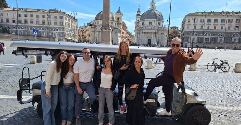 Rome Golf Cart Guided City Tour