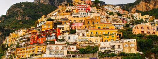Golden evening in Positano
