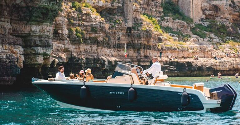 Polignano a Mare Cave Boat Prosecco Tour