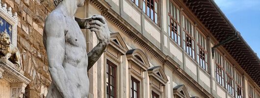Combo Privado : Accademia, paseo por la ciudad y Galeria Uffizi