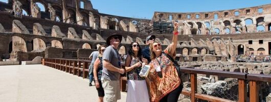 VIP Colosseum, Forum & Palatine Hill optional Arena Floor Tour 