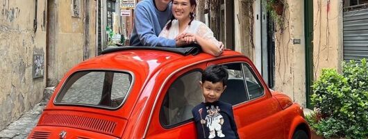 Private Rome Tour in Classic Red Fiat500