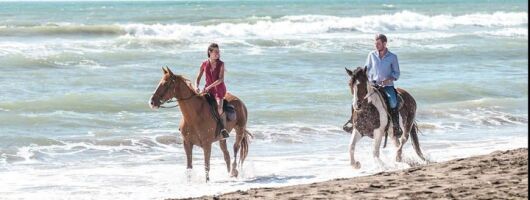 Rome: Horseback Riding on the Beach with aperitif 