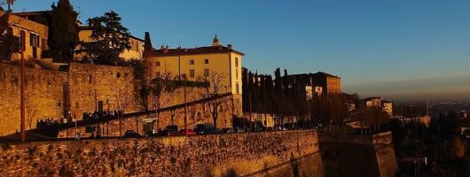 Bergamo sightseeings tour. Magic of medieval town.