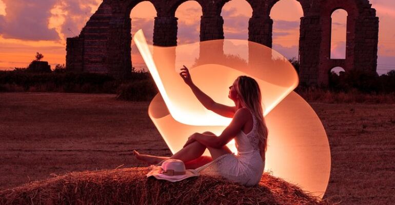 Rome Light Painting Photography Experience