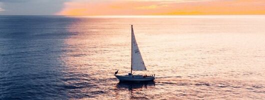Sunset on a Sailing Boat in Gallipoli 