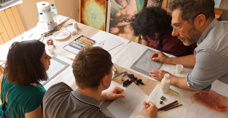 Florence Painting Experience: Create Your Florentine Lily