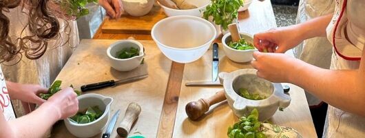 With Tiziana Cooking Class for Pesto , Gnocchi and Tiramisù