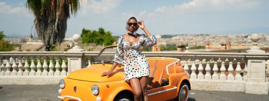 Rome Cabrio Fiat 500 Experience with Professional Photoshoot