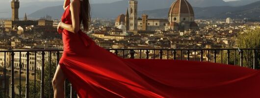 Florence Flying Dress Photoshoot